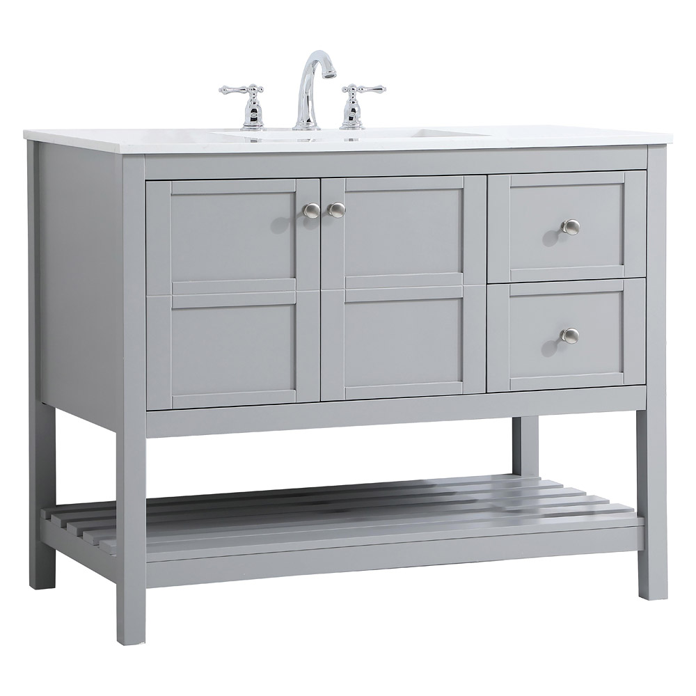 Elegant Bathroom Vanity - Gray (VF16442GR)
