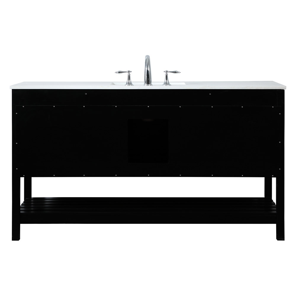 Elegant Bathroom Vanity - Black (VF16460BK)