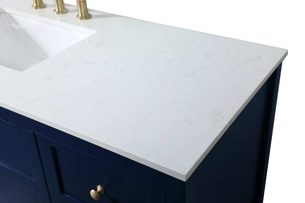 Elegant Bathroom Vanity - Blue (VF16460BL)