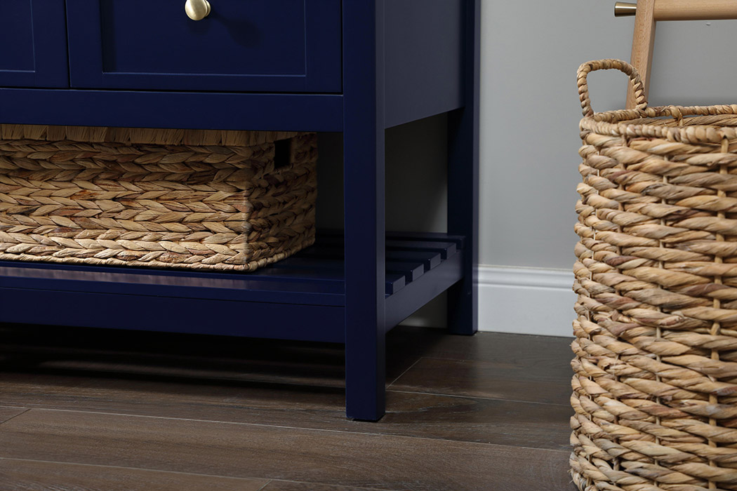 Elegant Bathroom Vanity - Blue (VF16460BL)