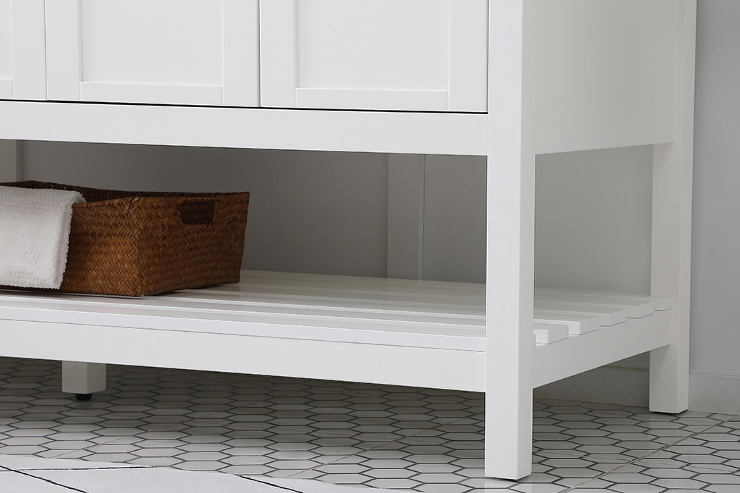 Elegant Bathroom Vanity - White, L 60" (VF16460DWH)
