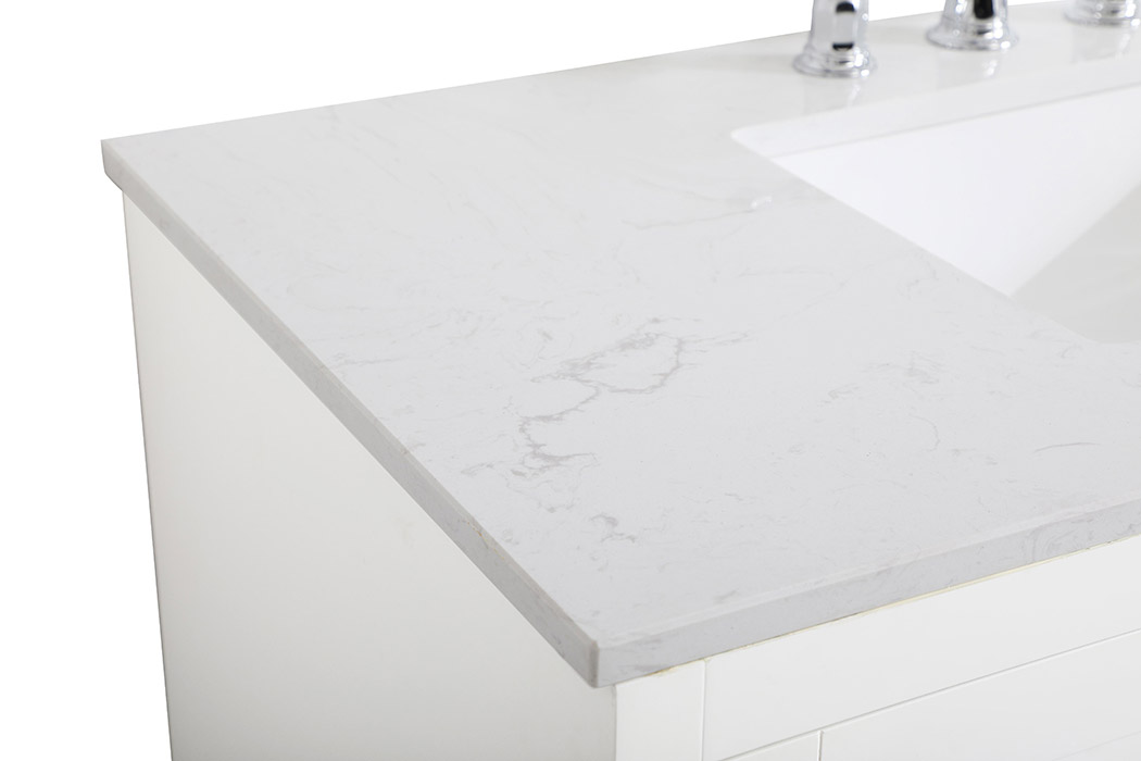 Elegant Bathroom Vanity - White (VF17042WH)