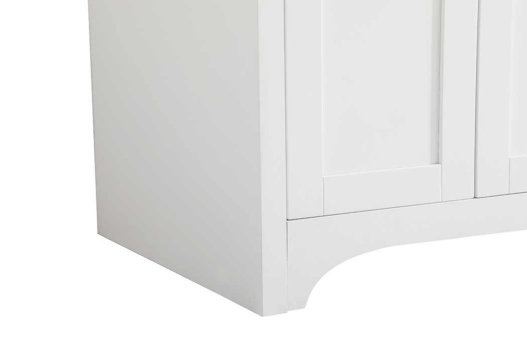 Elegant Bathroom Vanity - White (VF17048WH-BS)