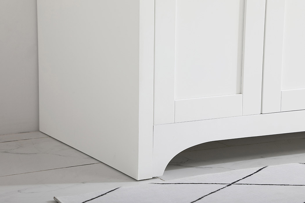 Elegant Bathroom Vanity - White (VF17048WH-BS)