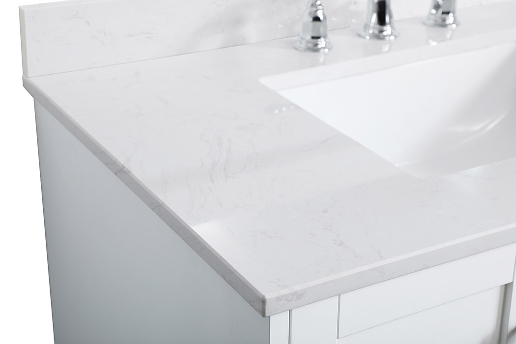 Elegant Bathroom Vanity - White (VF18036WH-BS)