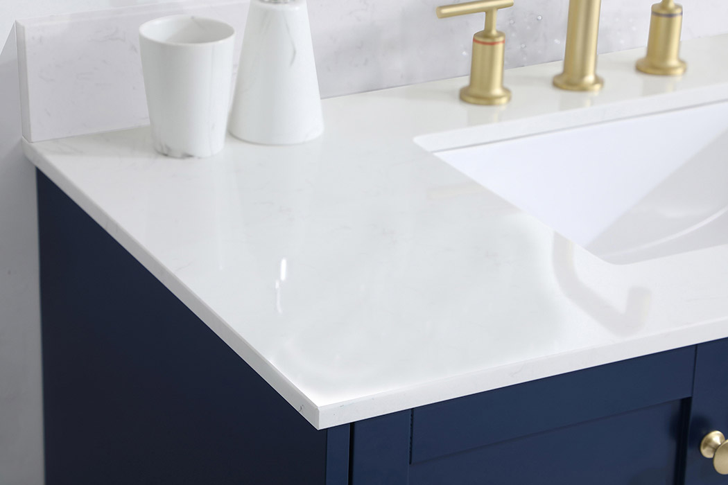 Elegant Bathroom Vanity - Blue (VF18042BL-BS)