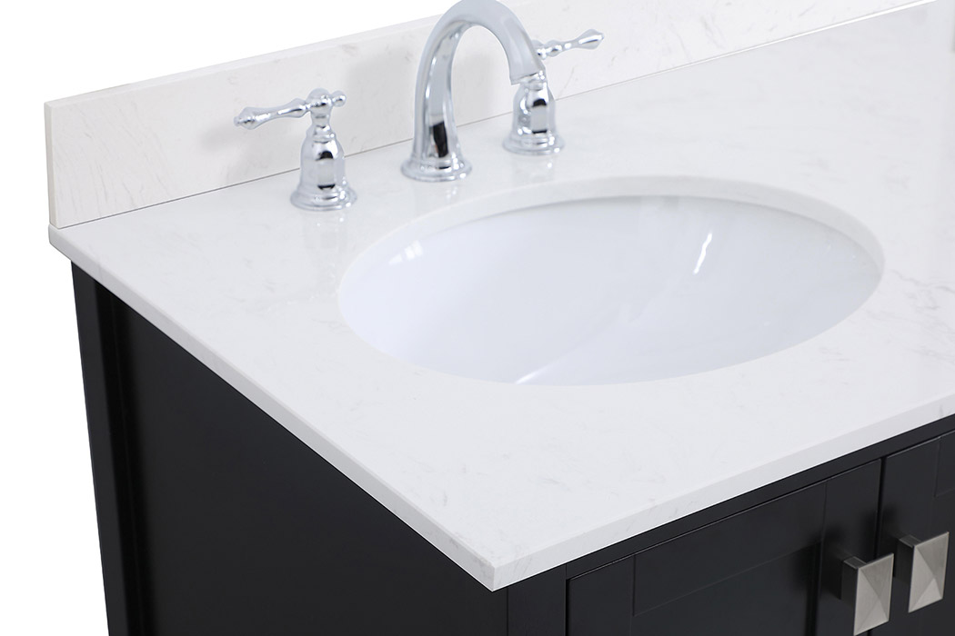 Elegant Bathroom Vanity - Black (VF18832BK-BS)