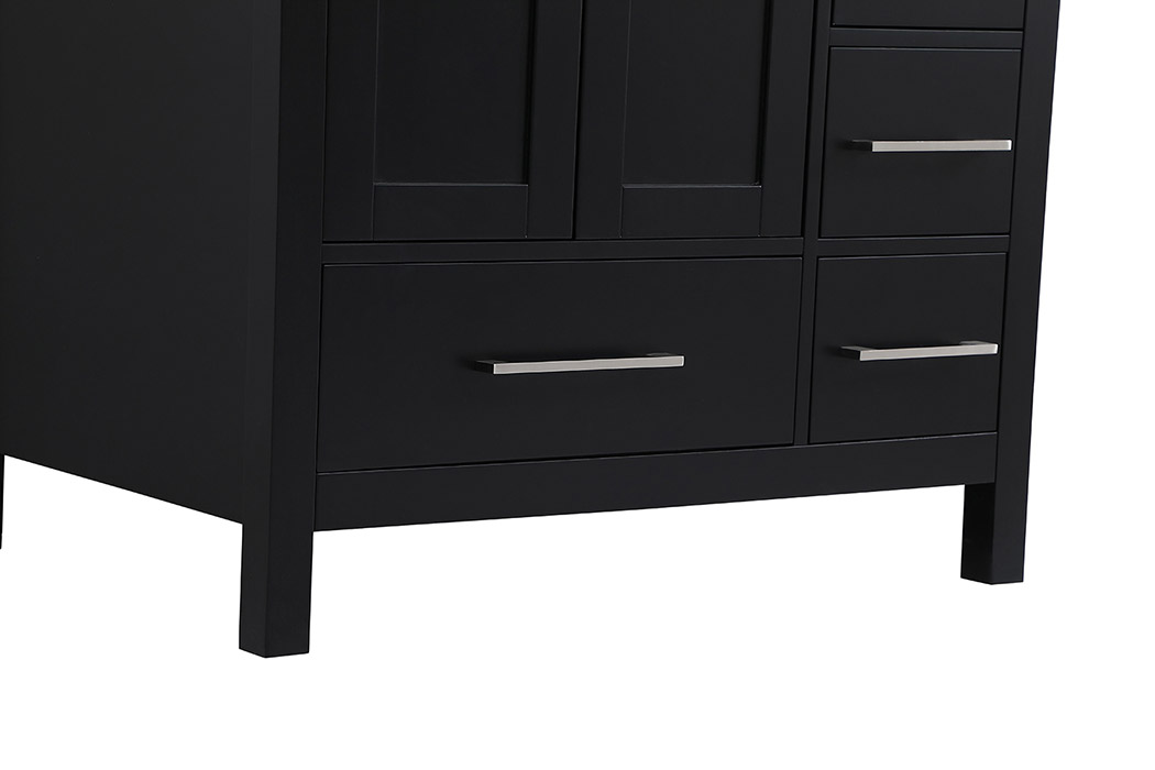 Elegant Bathroom Vanity - Black (VF18832BK-BS)