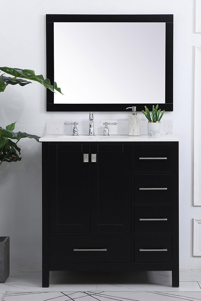 Elegant Bathroom Vanity - Black (VF18832BK-BS)