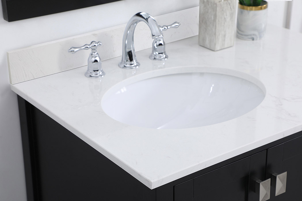 Elegant Bathroom Vanity - Black (VF18832BK-BS)