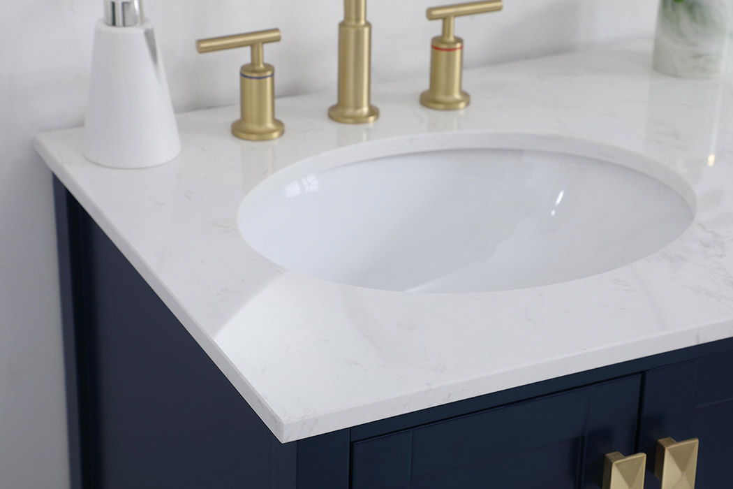 Elegant Bathroom Vanity - Blue (VF18832BL)