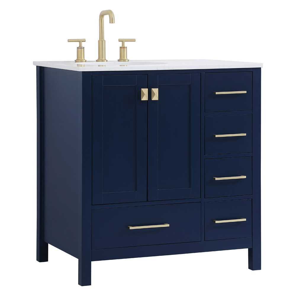 Elegant Bathroom Vanity - Blue (VF18832BL)
