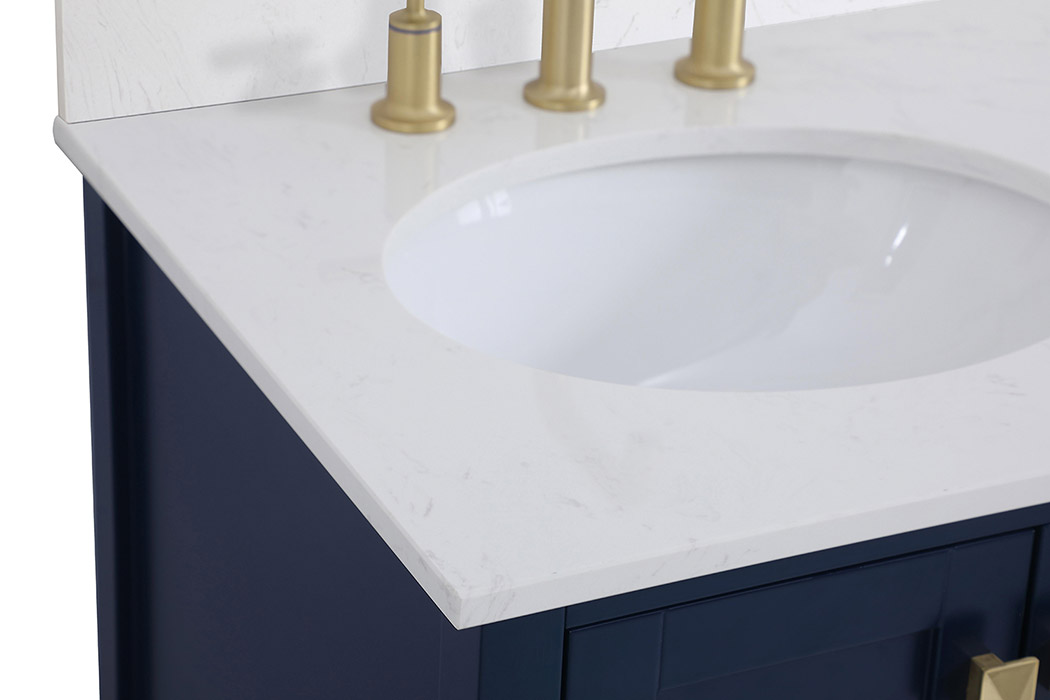 Elegant Bathroom Vanity - Blue (VF18832BL-BS)