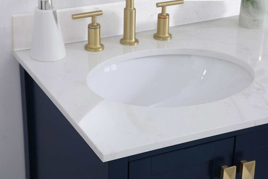 Elegant Bathroom Vanity - Blue (VF18832BL-BS)