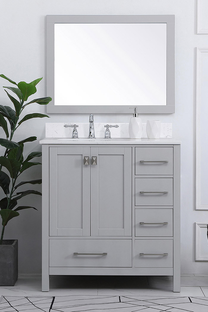 Elegant Bathroom Vanity - Gray (VF18832GR-BS)