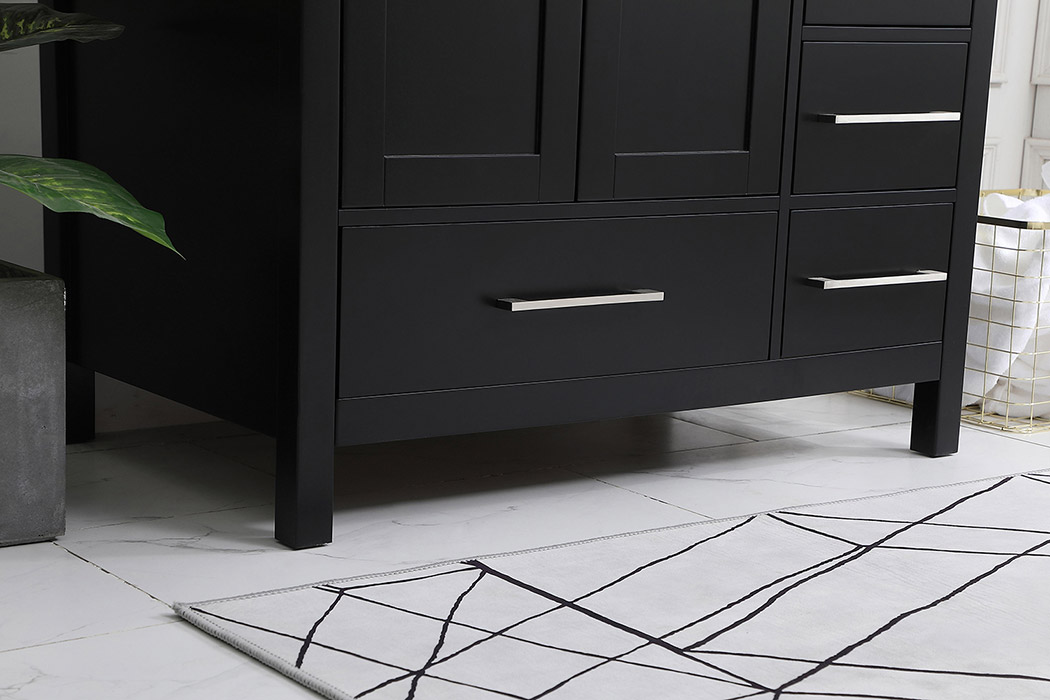 Elegant Bathroom Vanity - Black (VF18836BK-BS)