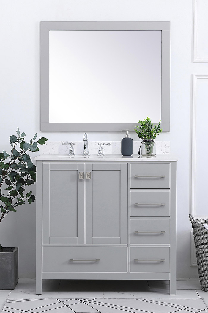 Elegant Bathroom Vanity - Gray (VF18836GR-BS)