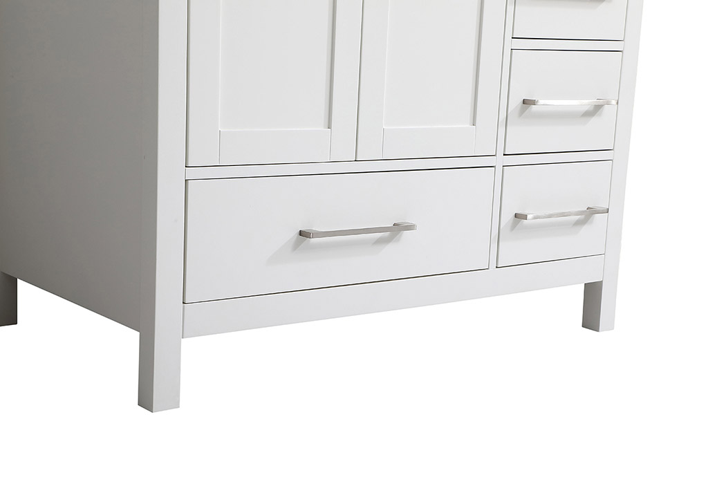 Elegant Bathroom Vanity - White (VF18836WH-BS)