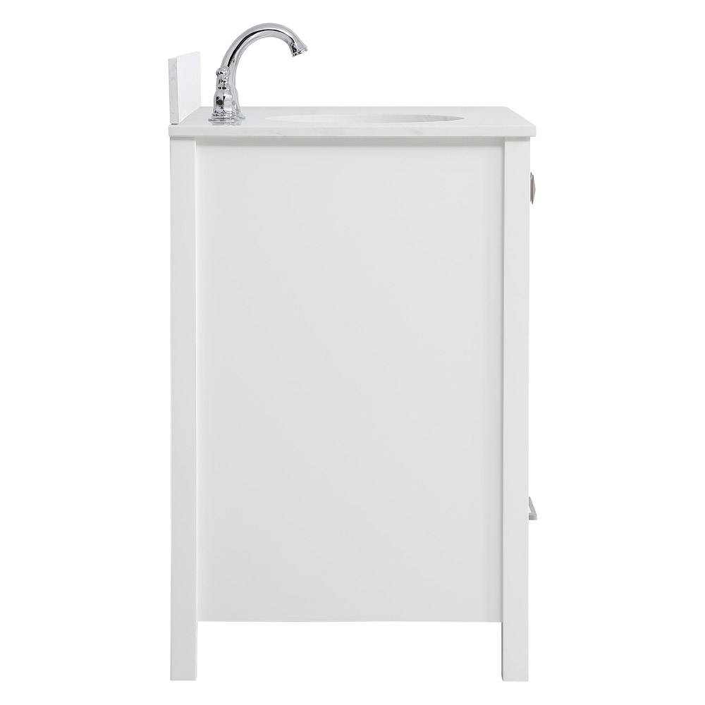 Elegant Bathroom Vanity - White (VF18836WH-BS)