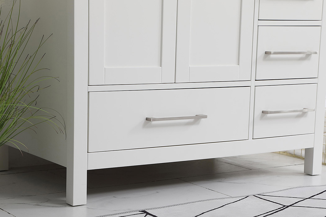 Elegant Bathroom Vanity - White (VF18836WH-BS)