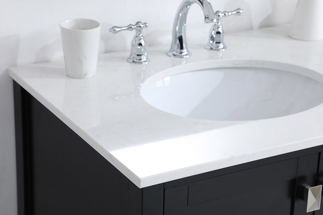 Elegant Bathroom Vanity - Black (VF18842BK)