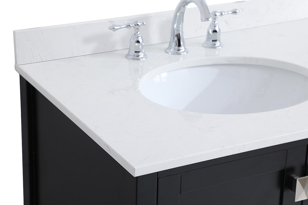 Elegant Bathroom Vanity - Black (VF18842BK-BS)