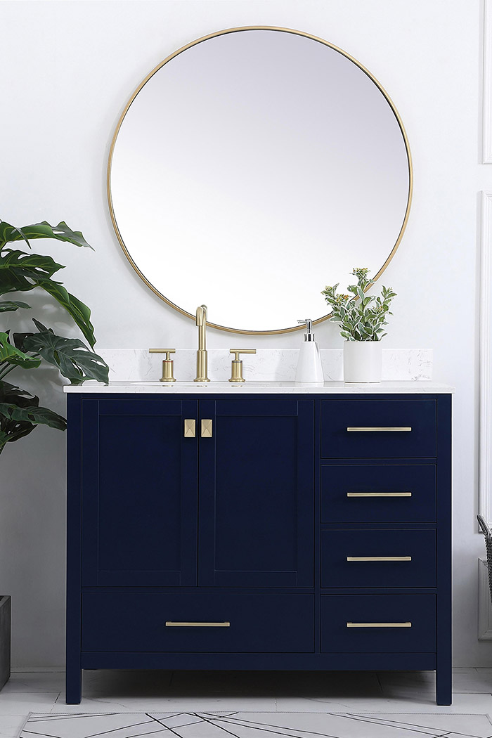 Elegant Bathroom Vanity - Blue (VF18842BL-BS)