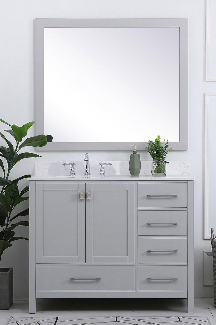 Elegant Bathroom Vanity - Gray (VF18842GR-BS)