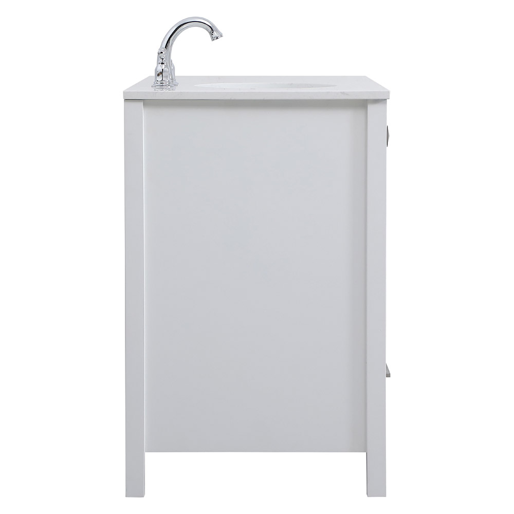 Elegant Bathroom Vanity - White (VF18842WH)
