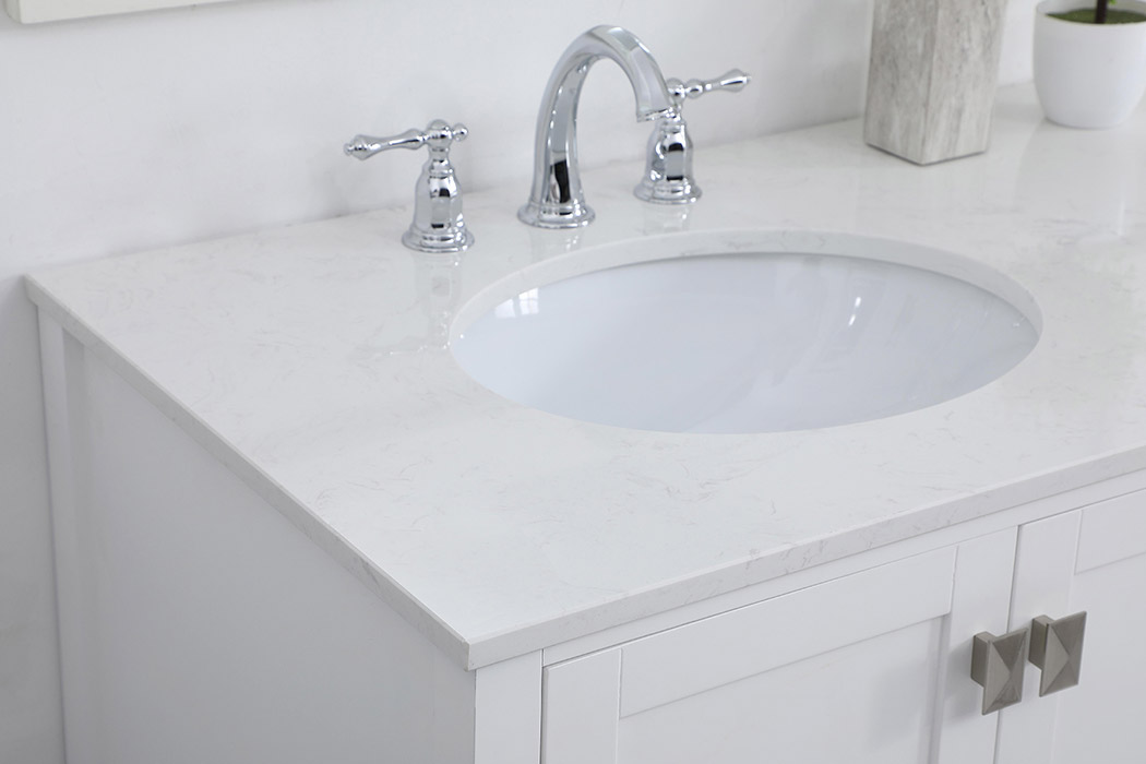 Elegant Bathroom Vanity - White (VF18842WH)
