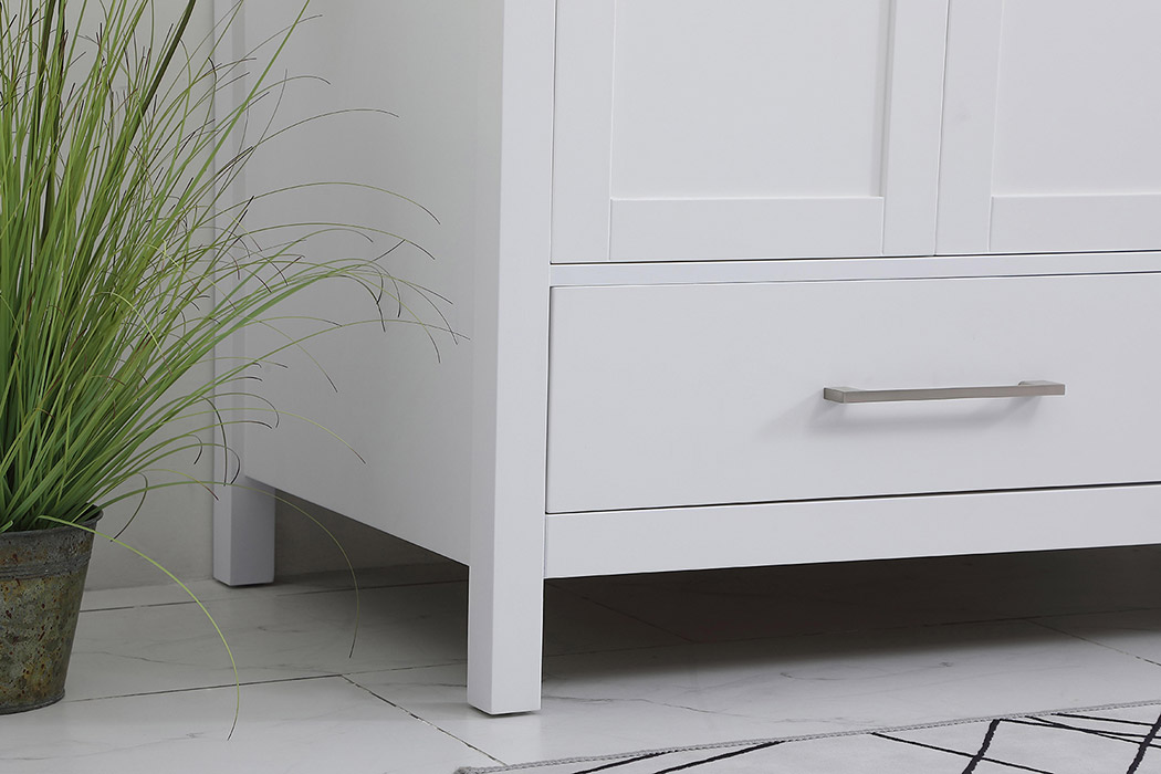 Elegant Bathroom Vanity - White (VF18842WH)