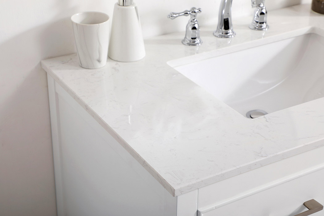 Elegant Bathroom Vanity - White (VF19036WH)
