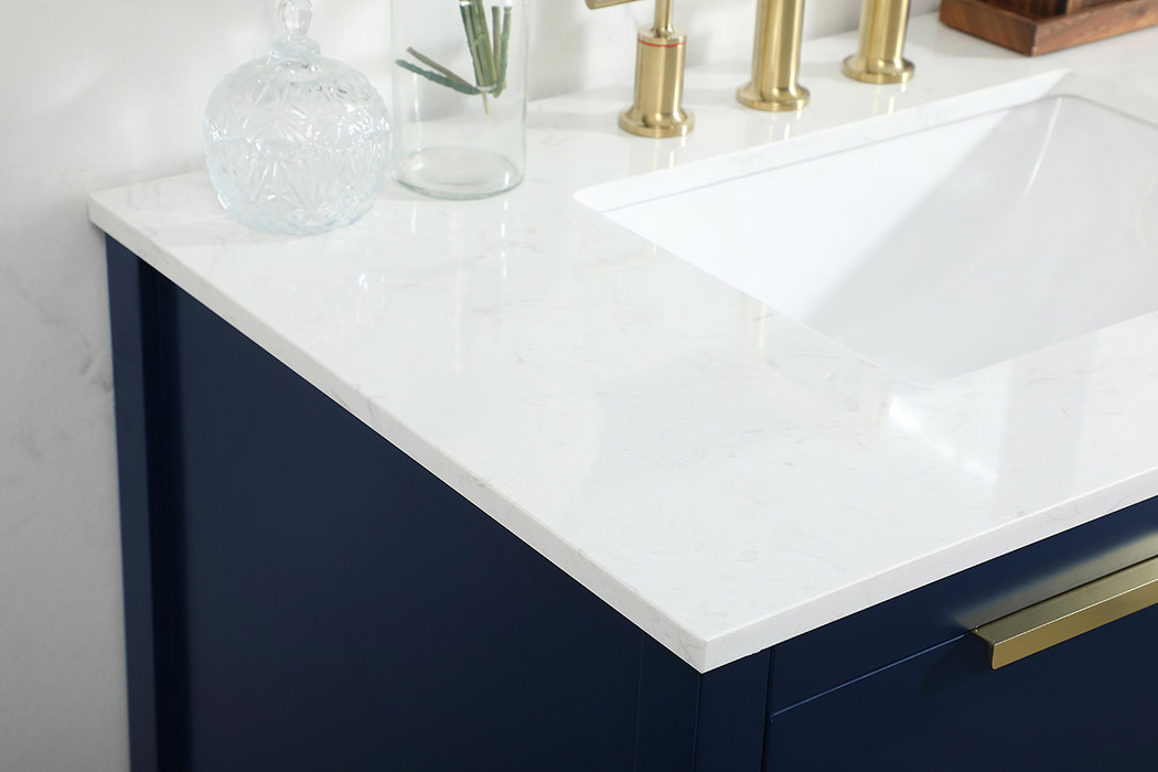Elegant Bathroom Vanity - Blue (VF19236BL)