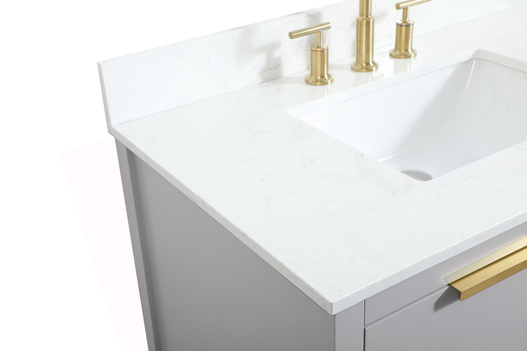 Elegant Bathroom Vanity - Gray (VF19236GR-BS)