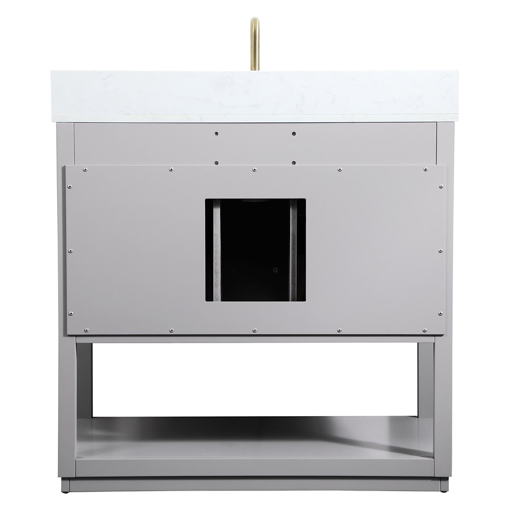 Elegant Bathroom Vanity - Gray (VF19236GR-BS)