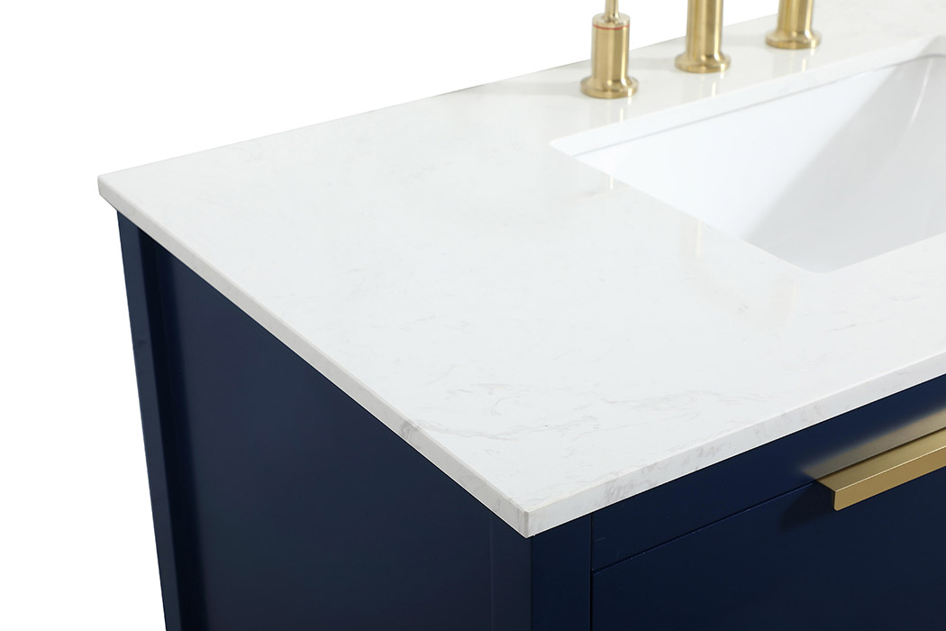 Elegant Bathroom Vanity - Blue (VF19242BL)