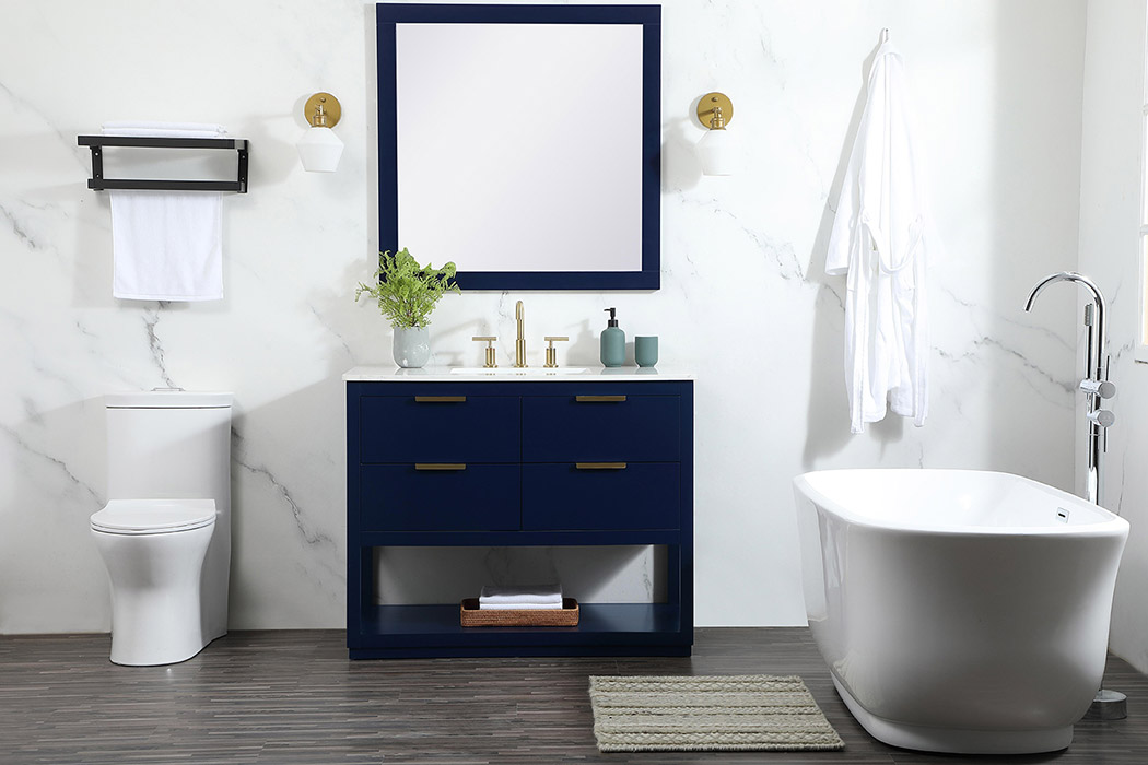 Elegant Bathroom Vanity - Blue (VF19242BL)