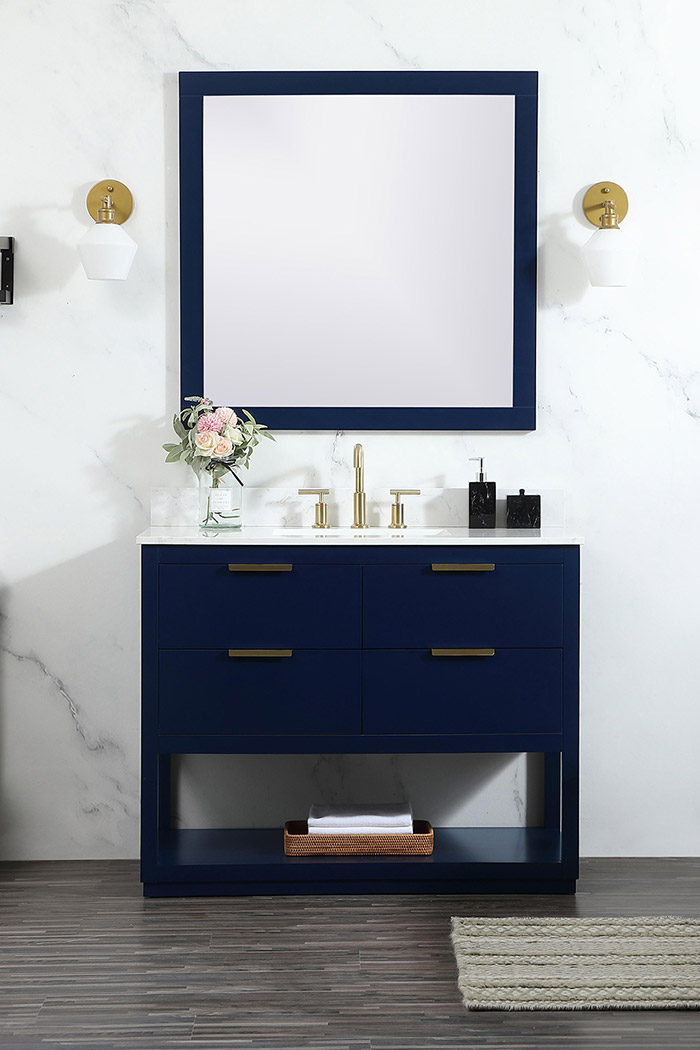 Elegant Bathroom Vanity - Blue (VF19242BL-BS)