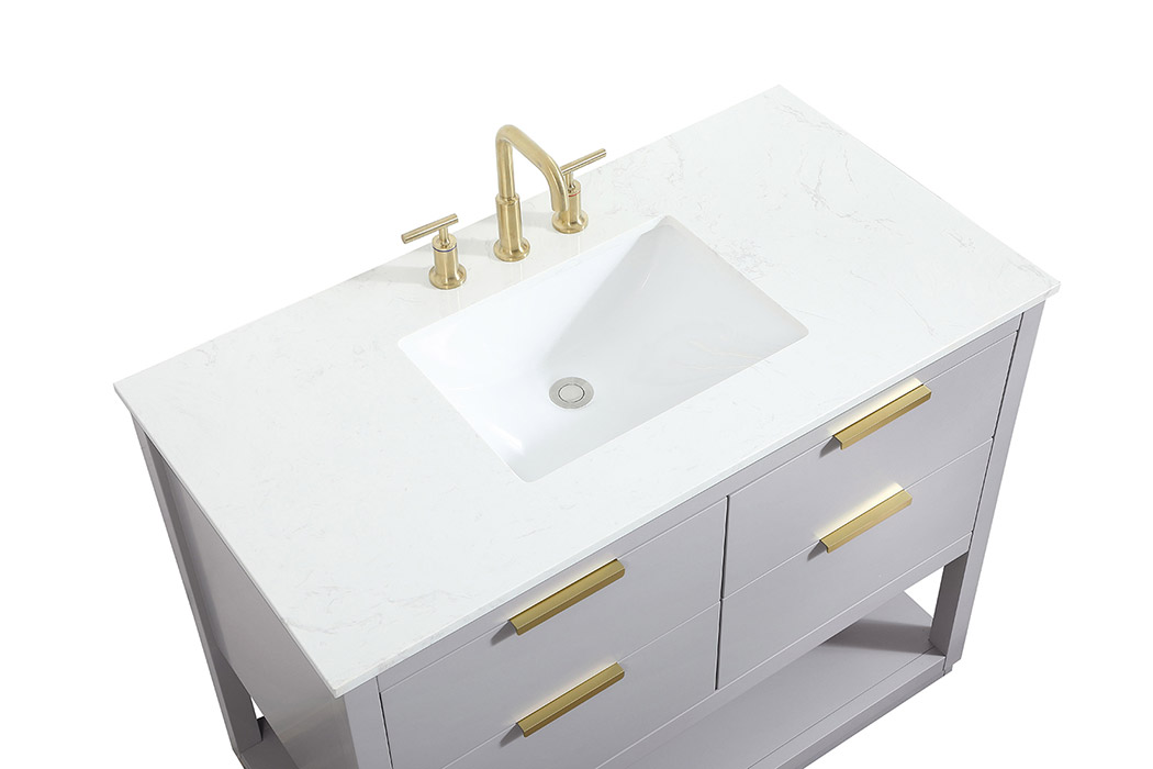 Elegant Bathroom Vanity - Gray (VF19242GR)
