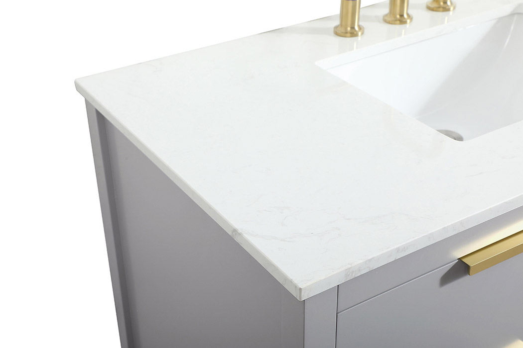 Elegant Bathroom Vanity - Gray (VF19242GR)