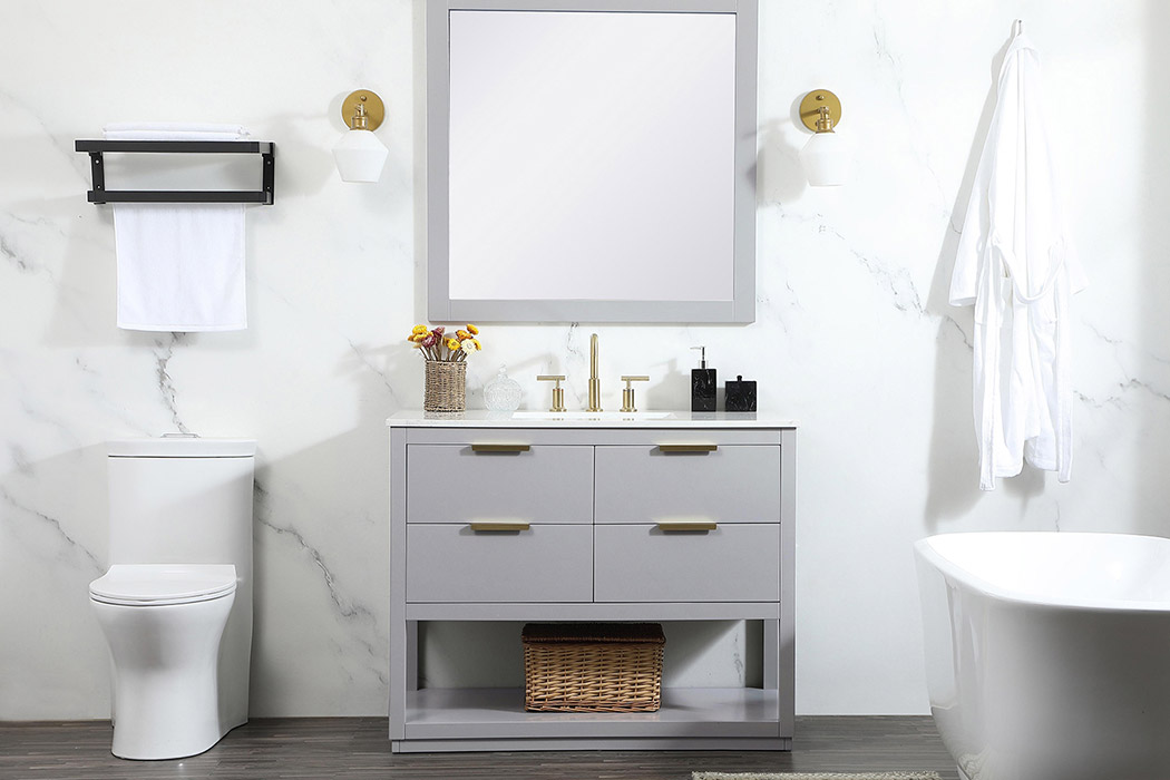 Elegant Bathroom Vanity - Gray (VF19242GR)