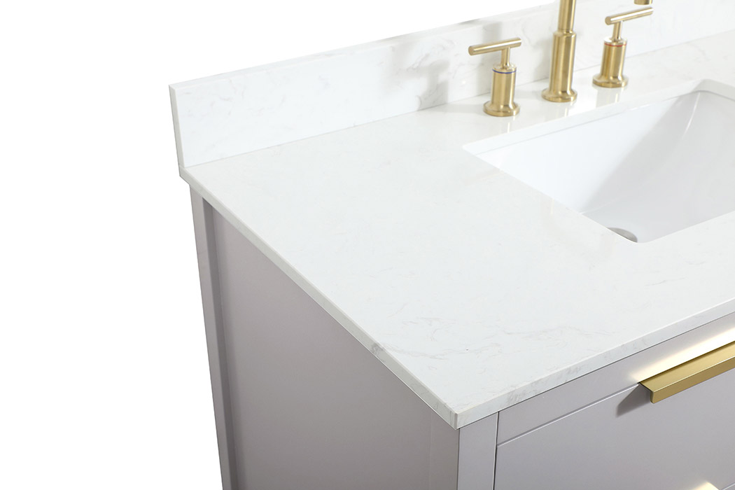 Elegant Bathroom Vanity - Gray (VF19242GR-BS)