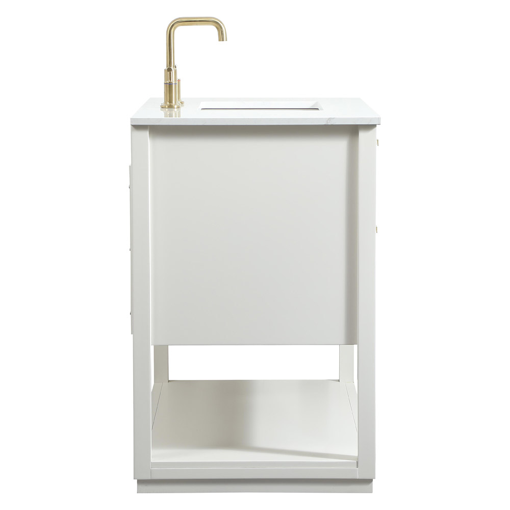 Elegant Bathroom Vanity - White (VF19242WH)