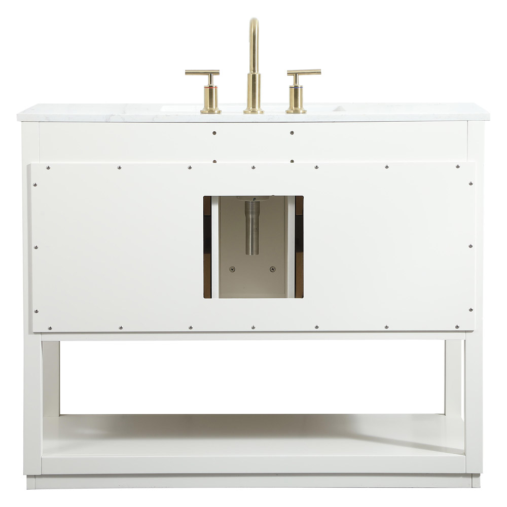 Elegant Bathroom Vanity - White (VF19242WH)