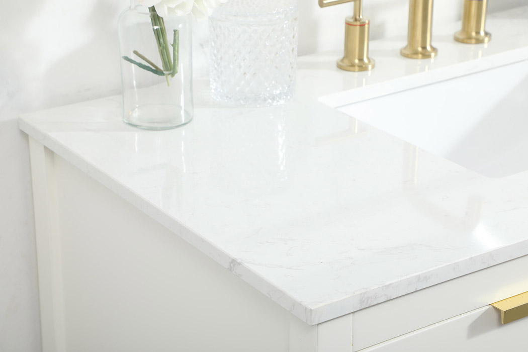 Elegant Bathroom Vanity - White (VF19242WH)