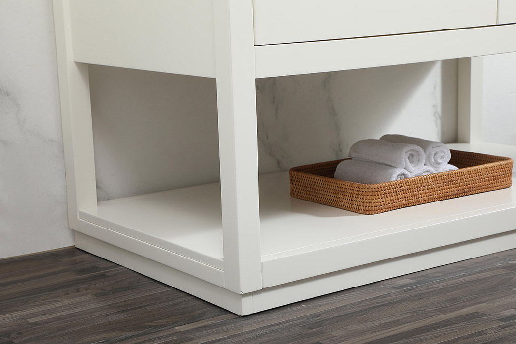 Elegant Bathroom Vanity - White (VF19242WH)