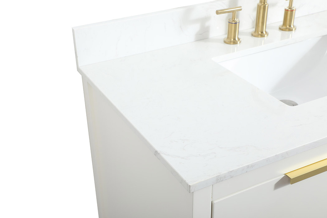 Elegant Bathroom Vanity - White (VF19242WH-BS)