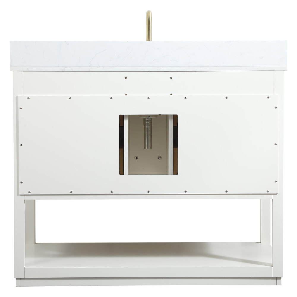 Elegant Bathroom Vanity - White (VF19242WH-BS)