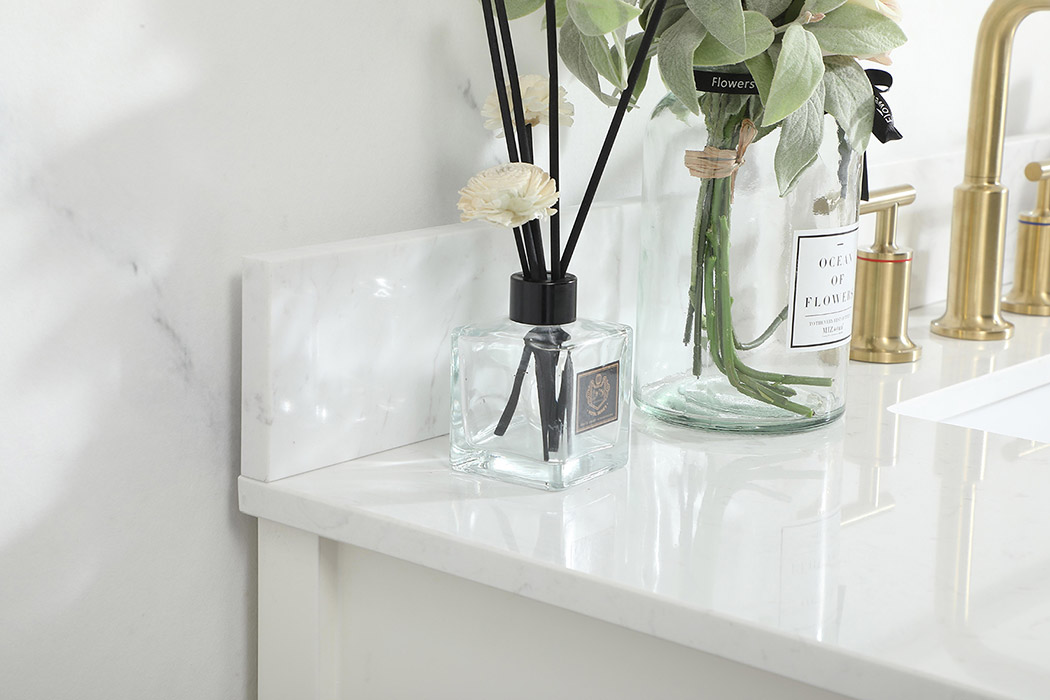 Elegant Bathroom Vanity - White (VF19242WH-BS)