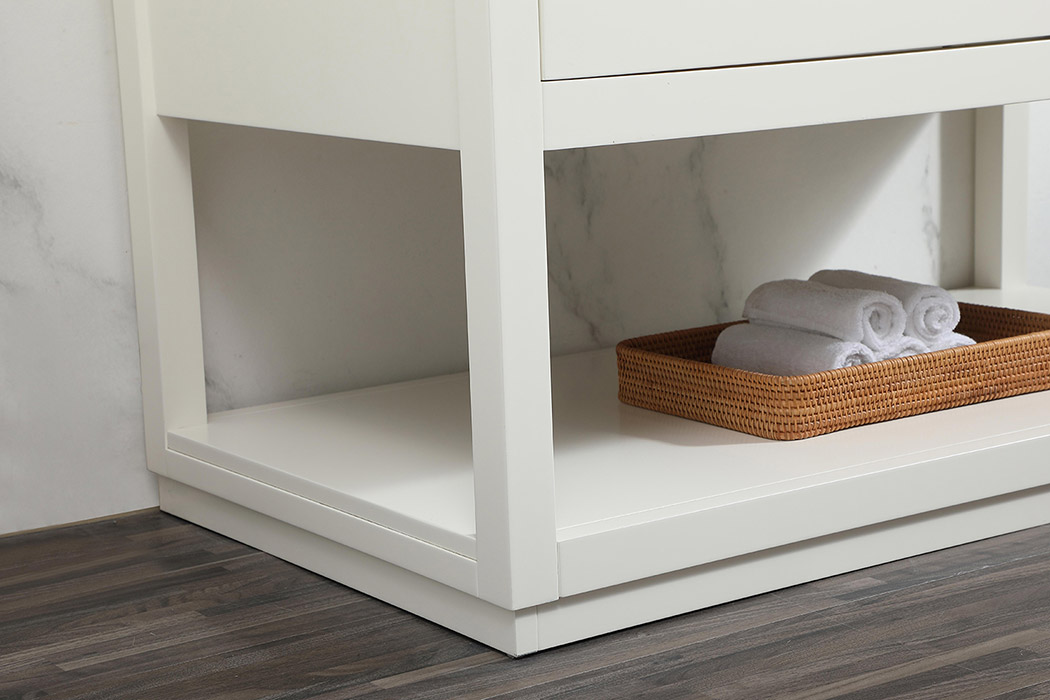 Elegant Bathroom Vanity - White (VF19242WH-BS)